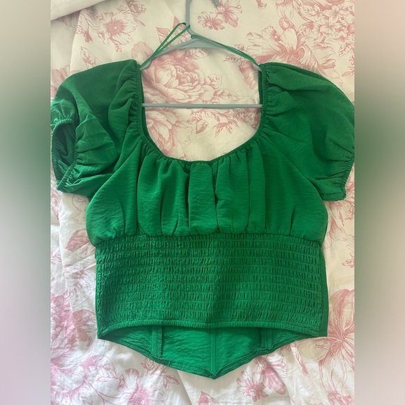 Corset green top - Picture 3 of 3